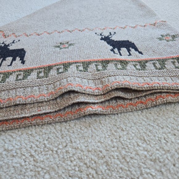 NWOT Beretta Wool Wrap Cape Moose Elk Deer Reindeer - Picture 12 of 12